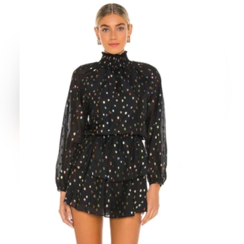 Yumi Kim Class Act Party Dot mini dress M polka-dot REVOLVE